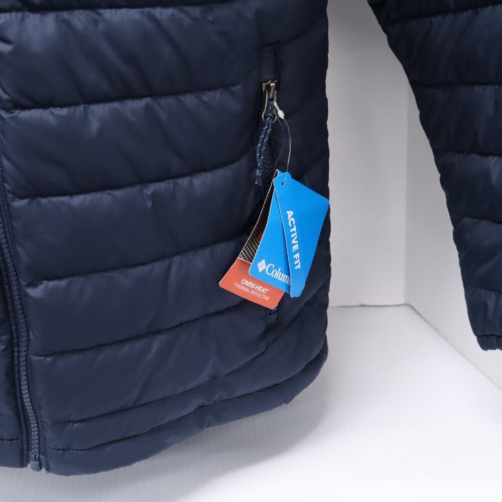 Columbia Mens POWDER LITE 2 Navy Blue Winter Jacket Omni-Heat Size Small NWT - Picture 4 of 13